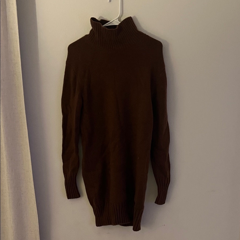 NakedCashmere Rich Brown Turtleneck Sweater